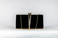 Load image into Gallery viewer, Ladies Night Out Black Velvet Clutch
