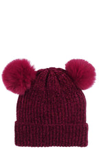 Load image into Gallery viewer, Cute Super Soft  Double PomPom Beanie... more color options available
