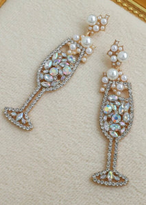 What’s Popping Champagne Drop Earrings