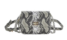 Load image into Gallery viewer, Snakeskin Convertible Crossbody Bag
