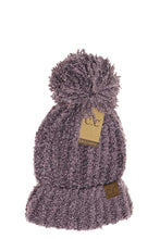 Load image into Gallery viewer, CHENILLE POM CC BEANIE.. more color options available
