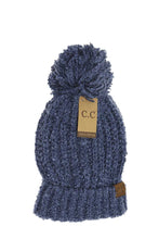 Load image into Gallery viewer, CHENILLE POM CC BEANIE.. more color options available
