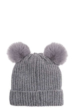 Load image into Gallery viewer, Cute Super Soft  Double PomPom Beanie... more color options available
