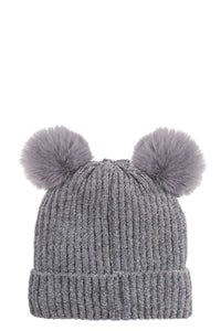 Cute Super Soft  Double PomPom Beanie... more color options available