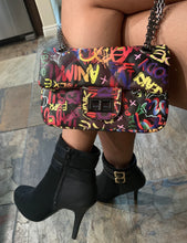 Load image into Gallery viewer, GRAFFITI STYLISH QUILTED CROSSBODY BAG
