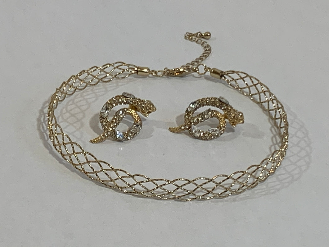 Gold Braided Choker