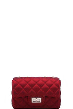 Load image into Gallery viewer, Can’t Take Your Eyes Off Me Ruby Red Quilted Jelly Purse
