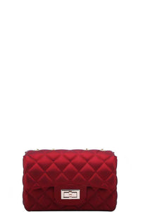 Can’t Take Your Eyes Off Me Ruby Red Quilted Jelly Purse