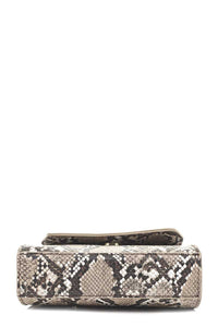 SNAKESKIN TEXTURE MINI CROSSBODY BAG WITH HANDLE