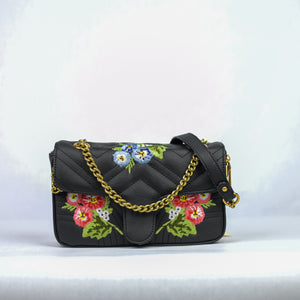 Flower Embroidered Crossbody Bag... more color options available