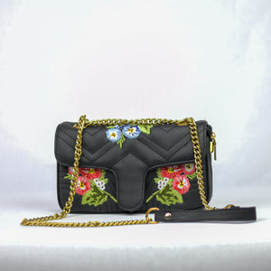 Flower Embroidered Crossbody Bag... more color options available