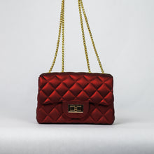 Load image into Gallery viewer, Can’t Take Your Eyes Off Me Ruby Red Quilted Jelly Purse
