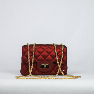 Can’t Take Your Eyes Off Me Ruby Red Quilted Jelly Purse