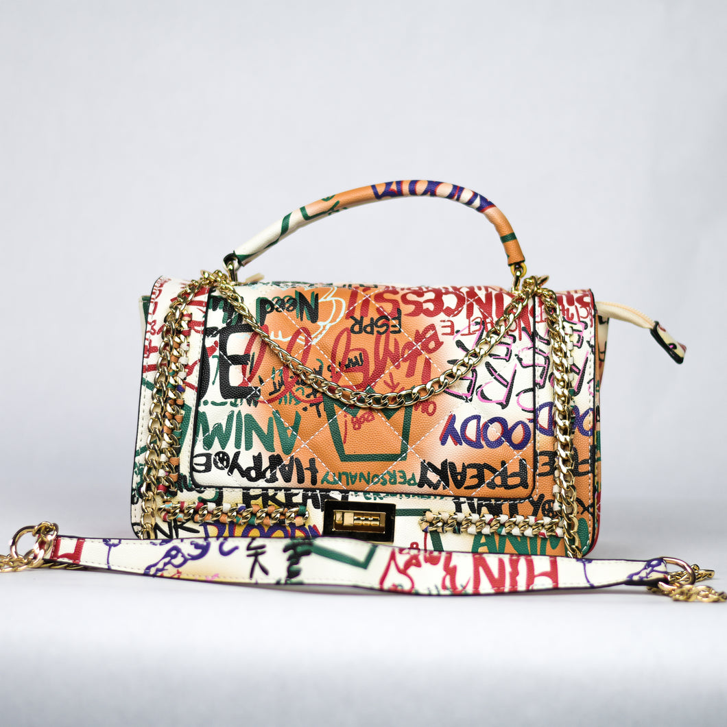 SHOW STOPPER ONE OF A KIND GRAFFITI BAG